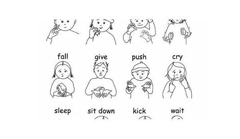 Verbs - Teach your children the signs for a range of useful verbs