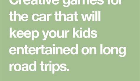 fun games to play on car rides