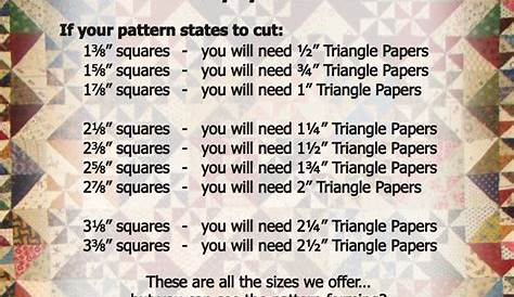 Lisa Bongean ~Half Square Triangle Chart
