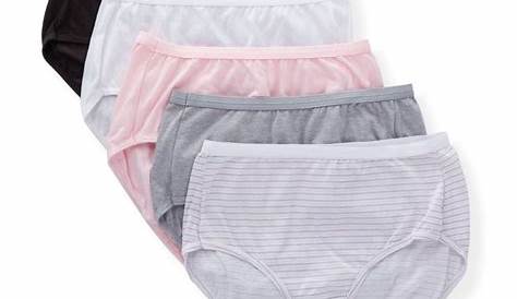 hanes womens underwear size chart