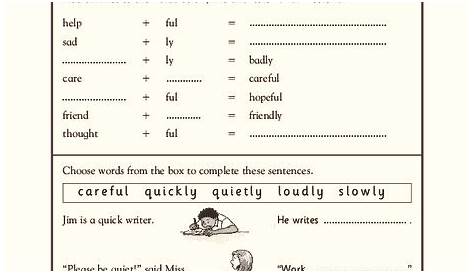 suffixes 3rd grade worksheet
