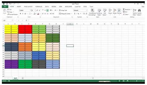 Excel Split worksheet panes - how to split worksheet into 4 panes - YouTube