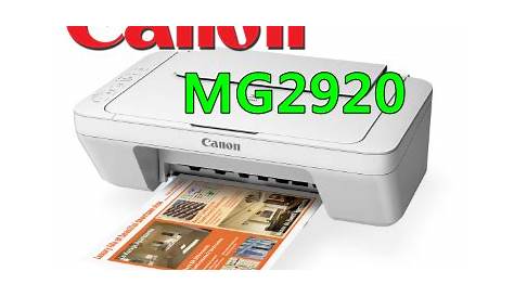 Canon PIXMA MG2920 Driver Download