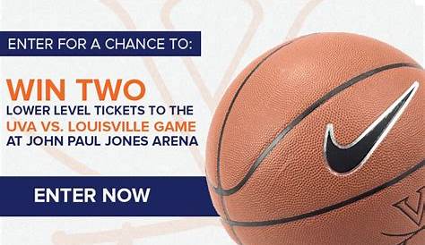 UVA vs. Louisville Ticket Sweepstakes | Basketball tickets, Outdoor