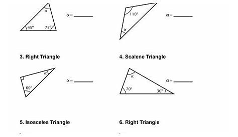 geometry triangles worksheet