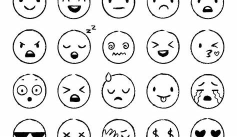 Free Printable Emoji Faces Pdf - Printable Emojis Pdf - This free