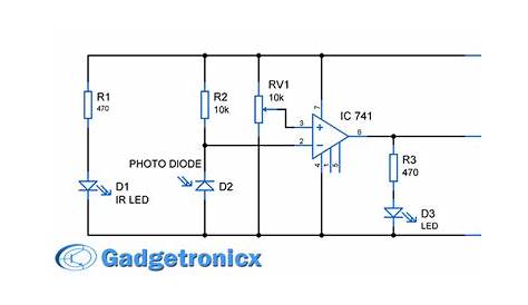 Infrared sensor module Circuit - Gadgetronicx | Sensor, Circuit