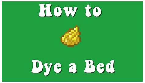 How to dye a bed in Minecraft PE - YouTube