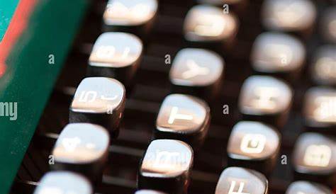 Manual Typewriter Machine Keyboard Stock Photo - Alamy
