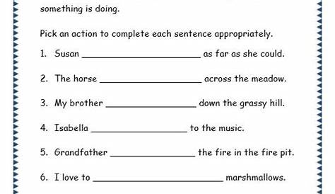 Grade 3 Grammar Topic 13: Verbs Worksheets - Lets Share Knowledge