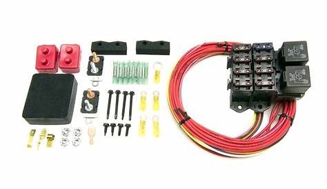 Automotive Red Panel-Mount Stainless Painless Wiring Power Distribution