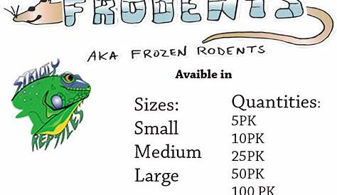 frozen rats for sale