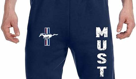 Ford Mustang Sweatpants Vertical Ford Motor Comapny Lounge Pants, Navy