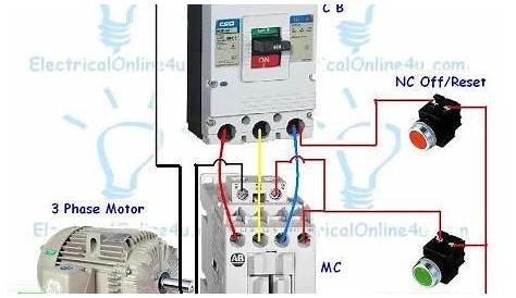 Contactor Wiring Guide For 3 Phase Motor With Circuit Breaker, Overload