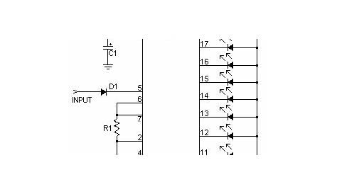 lm3915 vu meter circuit diagram