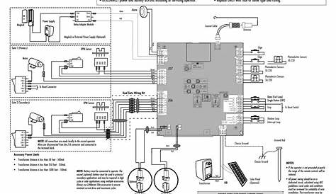 chamberlain garage door sensor wiring diagram