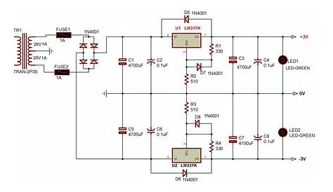 lm317 power supply schematic