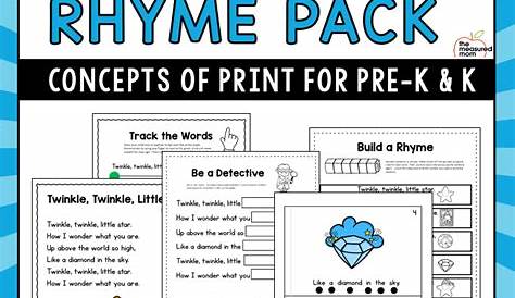 nursery rhyme booklet printable