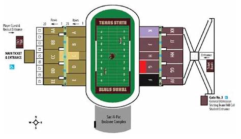 msu bobcat stadium seating chart
