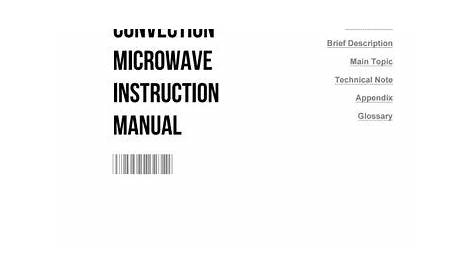 Ge profile convection microwave instruction manual by Katie - Issuu