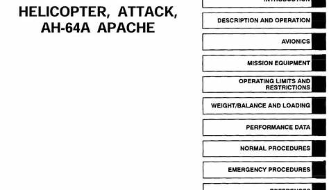 BOEING AH-64 APACHE - Flight Manuals