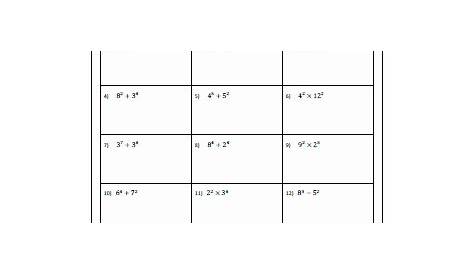 50 Simplify Exponential Expressions Worksheet