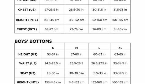 youth singlet size chart