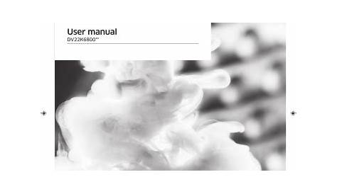 Samsung DV22K6800EW User Manual | Manualzz