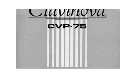 Yamaha CVP-75 Owner's Manual | Manualzz