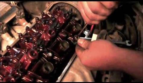 2000 Honda crv valve adjustment procedure