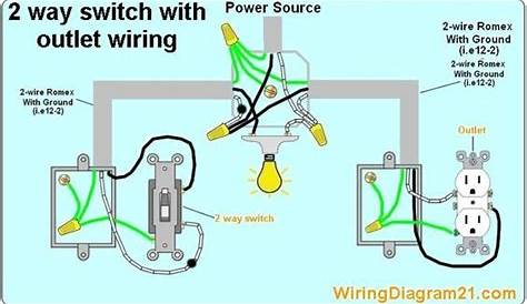 electrical outlet 2 way switch wiring diagram how to wire light with