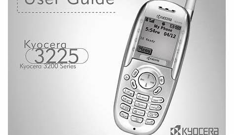 Kyocera 3225 Cell Phone User Manual | Manualzz