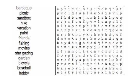 summer word search difficult printable