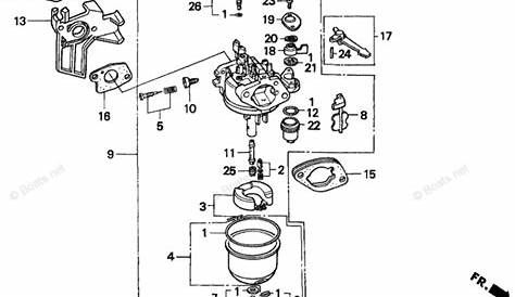 Honda Engine Gcv160 Carburetor Diagram