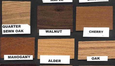 wood & stain color samples