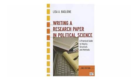 writing a research paper in political science 4th edition pdf