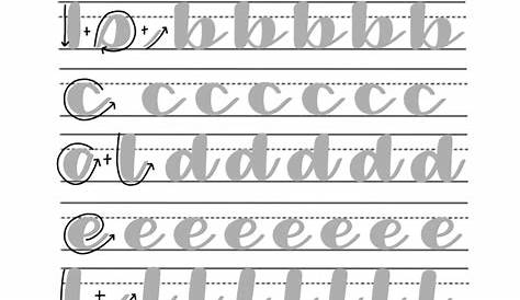 Printable Calligraphy Practice Sheets - Printable Calendar