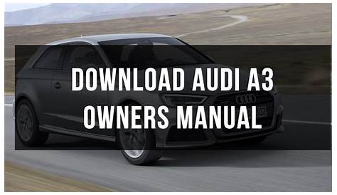 audi a3 owners manual