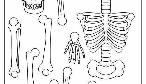 Large Skeleton Cut Out Printable - Printable World Holiday