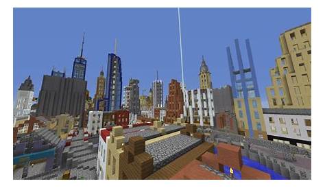 3 years of building a city in survival : r/Minecraft