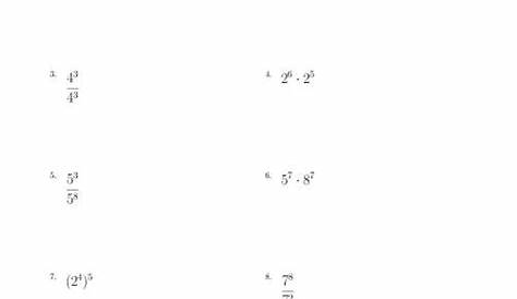 Mixed Exponent Rules (All Positive) (A)