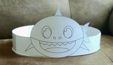 shark headband printable
