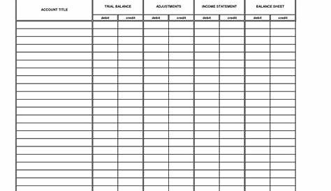 Accounting Worksheet Accounting Spreadsheet Accounting Spreadsheet