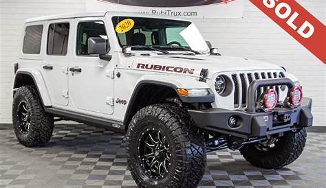 Custom Lifted 2020 Jeep Wrangler Unlimited Rubicon JL Bright White |