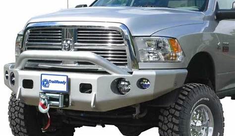 TrailReady 11650P Winch Front Bumper with Pre-Runner Guard for Dodge