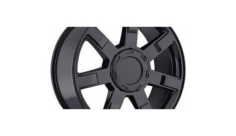 24" Cadillac Escalade Wheels Gloss Black OEM Replica Rims #OEM047-2