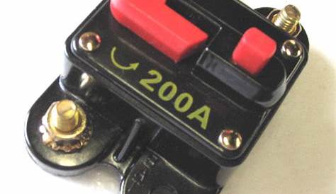 12 Volt Car Audio 200 AMP Circuit Breaker with Reset up to 2000 watts