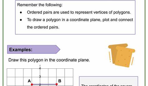 polygons in the coordinate plane worksheets