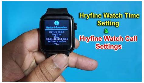 HryFine Smart Watch Time Setting | How To Setup Smart Watch Hryfine