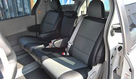TOYOTA SIENNA 2011-2012 IGGEE S.LEATHER CUSTOM SEAT COVER 13 COLORS